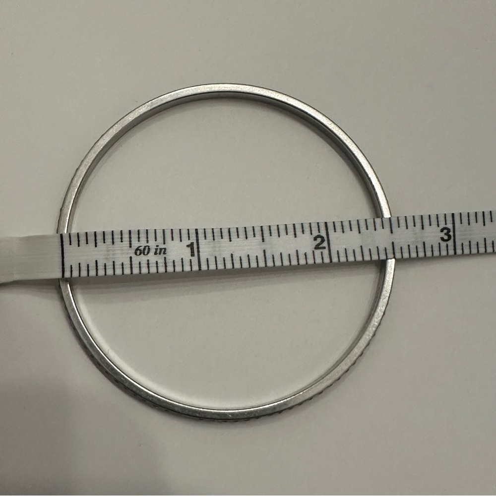 Coach Bangle Bracelet - Silver With Rhinestones - Picture 10 of 10